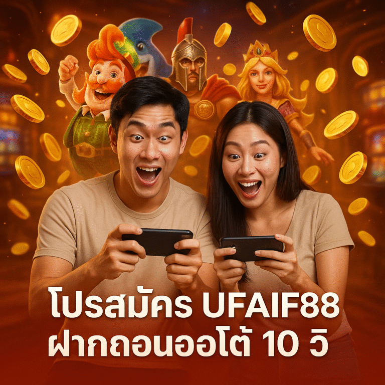 โปรสมัคร UFAIF88 ฝากถอนออโต้ 10 วิ