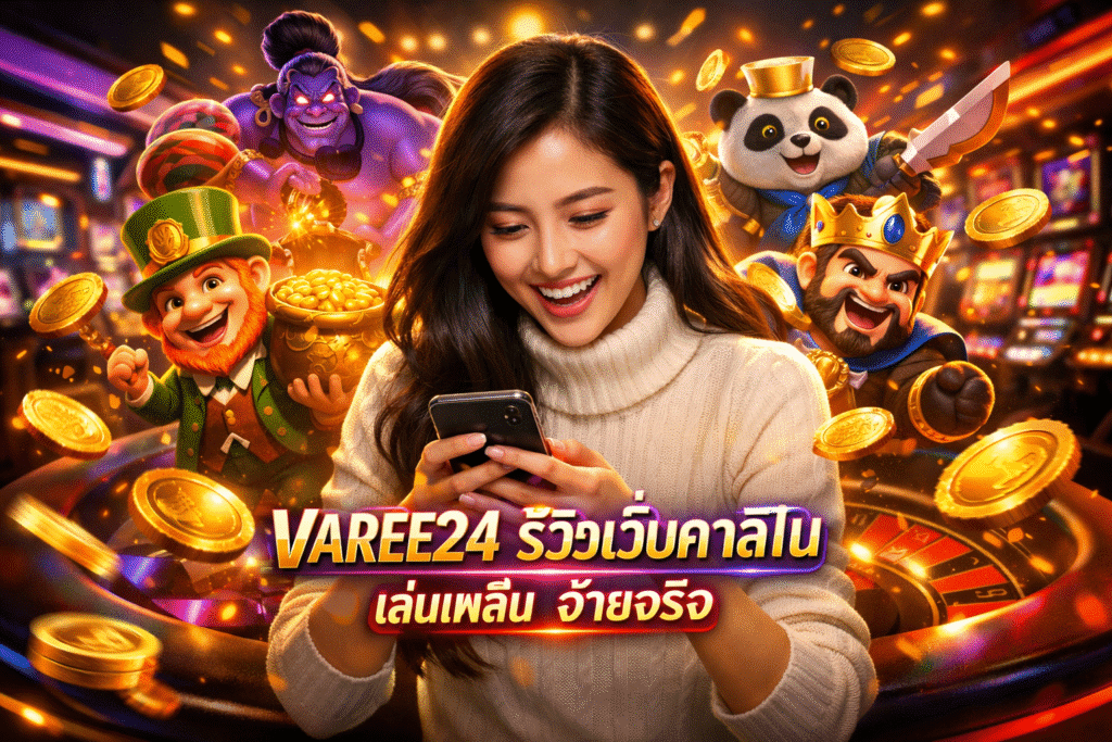 VAREE24 รีวิวเว็บคาสิโน เล่นเพลิน จ่ายจริง